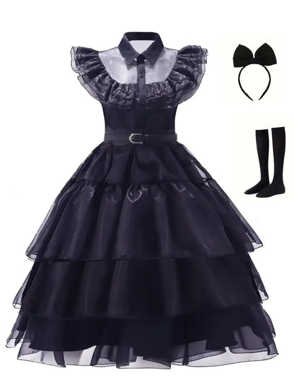 Women's Birthday Party Long Dress Cosplay Costume Halloween Party Ball Gown